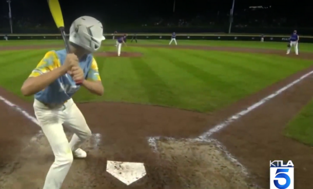 El Segundo Little League player at bat in Little League World Series