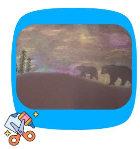 17 Winter Nights Chalk Drawing